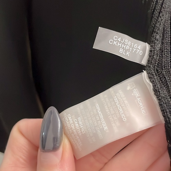 Calvin Klein Full Zip Ribbed Knit Sweater - Picture 7 of 7